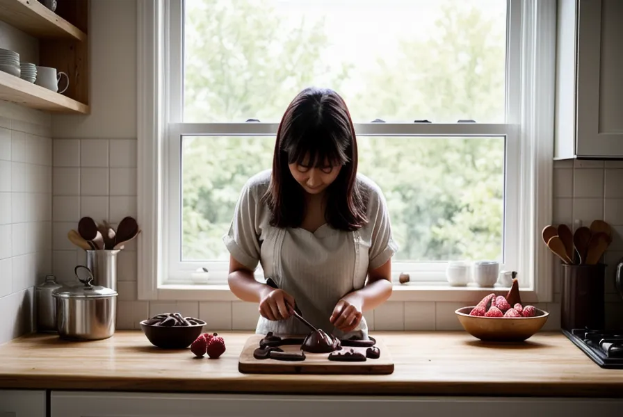 Fresas para fresas con chocolate, frescas y firmes, secándose sobre un paño de cocina limpio antes del chocolate artesanal