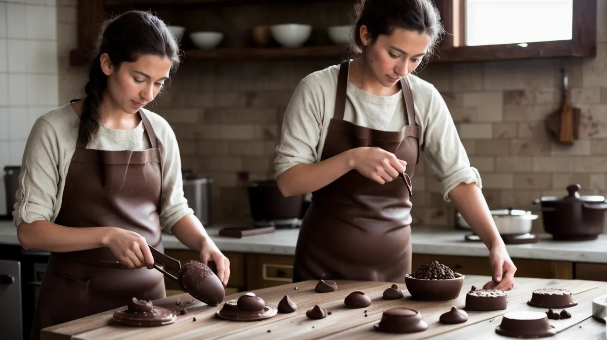 Fresas con chocolate armadas en caja de regalo casero para amigas