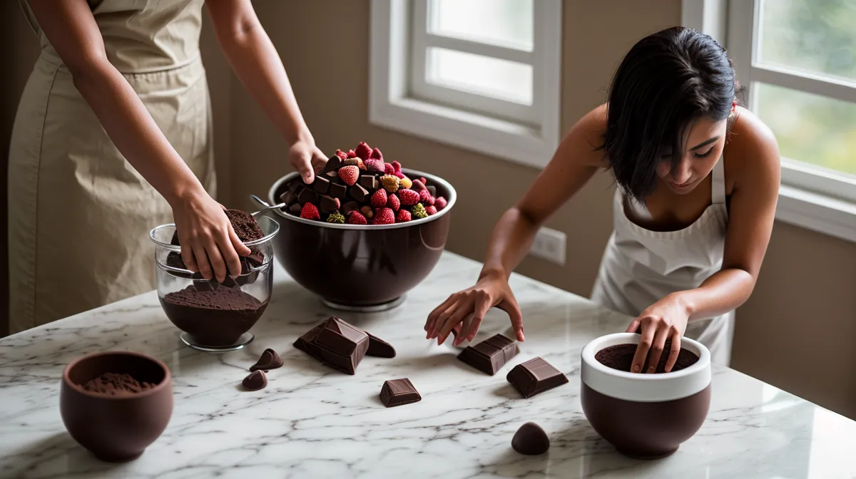 Fresas con chocolate casero recién bañadas, la duda de cuánto duran después de prepararlas en casa