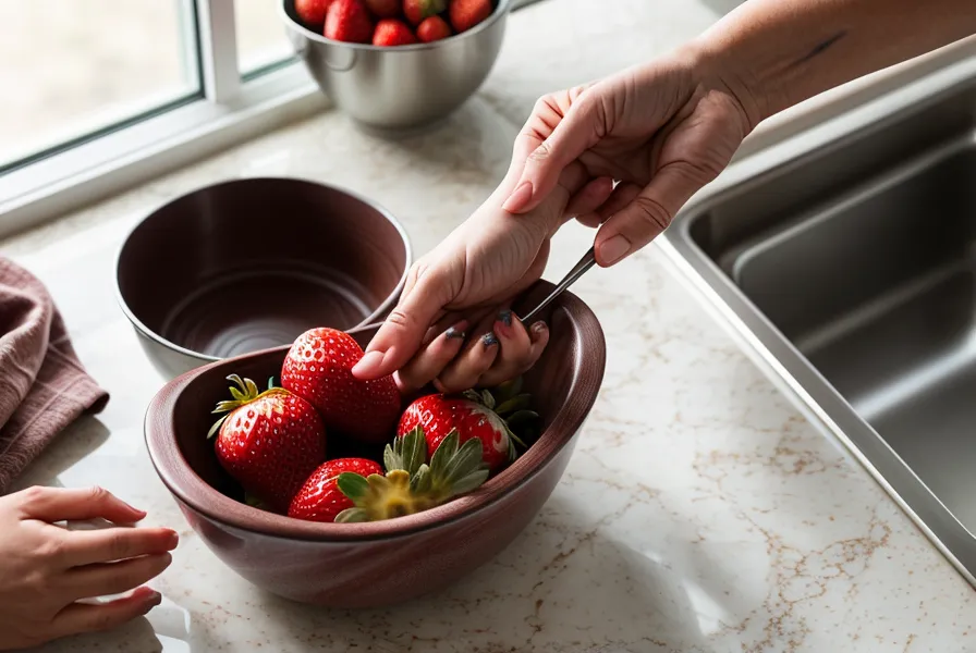 Decorar fresas con chocolate usando polvos metalizados en casa: brillo dorado sobre chocolate templado