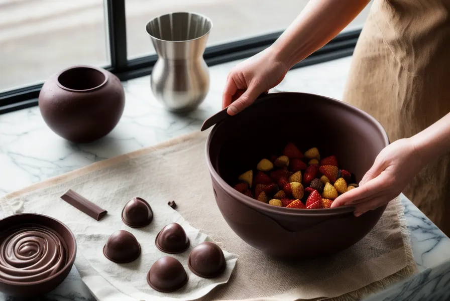 Pila de cajas de cartulina gruesa para empacar fresas con chocolate el domingo