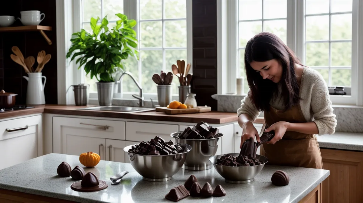 Fresas con chocolate profesionales de bombonería casera después de meses de práctica