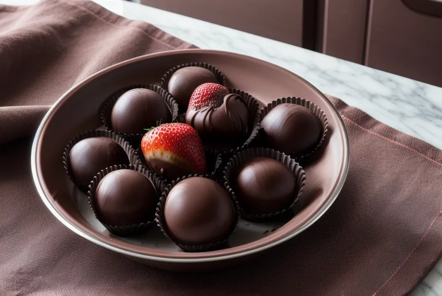 Manos secando una fresa antes de bañarla en fresas con chocolate caseras, para asegurar adherencia.