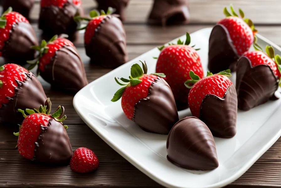 Fresas con chocolate con manchas blancas y condensación, un error común en la repostería aficionada casera