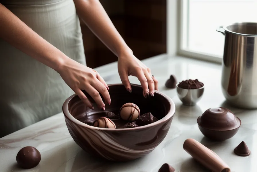 Curso online de fresas con chocolate abierto en una tablet junto a ingredientes de repostería casera
