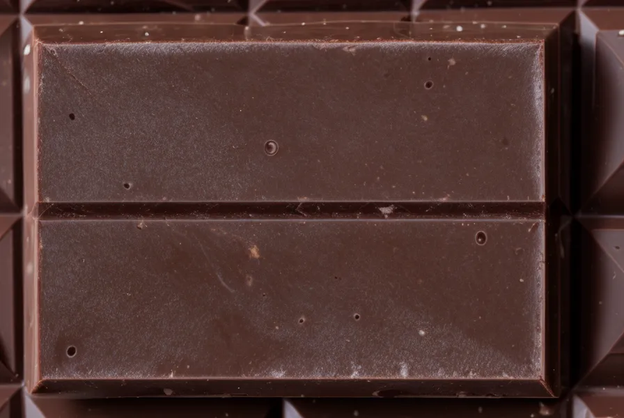 Manos partiendo una tableta de chocolate de supermercado de 100 gramos sobre la mesa de madera, antes de templar para bombones caseros